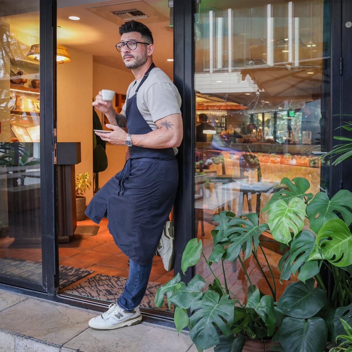 Giorgio Rapicavoli at the Mayfair Grill at the Mayfair House Hotel & Garden in Coconut Grove.