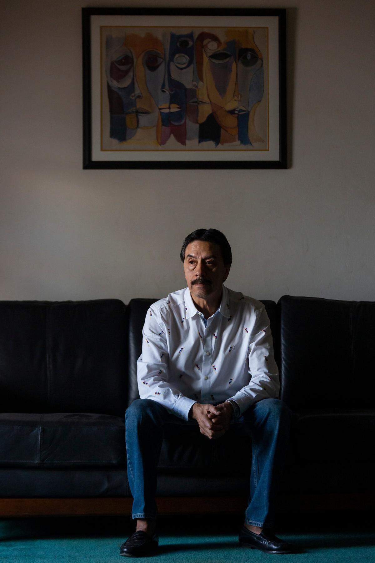 Orlando Duran at his home in Miami, Florida, on Sunday, Dec. 23, 2018. His daughter, Alexa, 18, was driving his car the day the FIU bridge collapsed. She was one of six people who died.