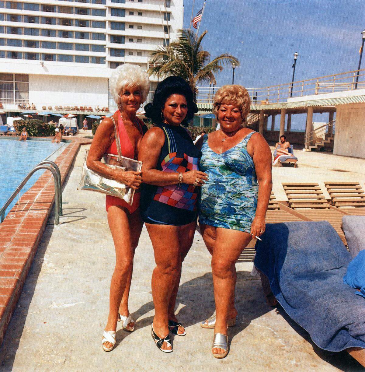 Three Girls from New York, 1978. Photos have been taken from the book “Miami Beach,” photographs by Gary Monroe and Andy Sweet.