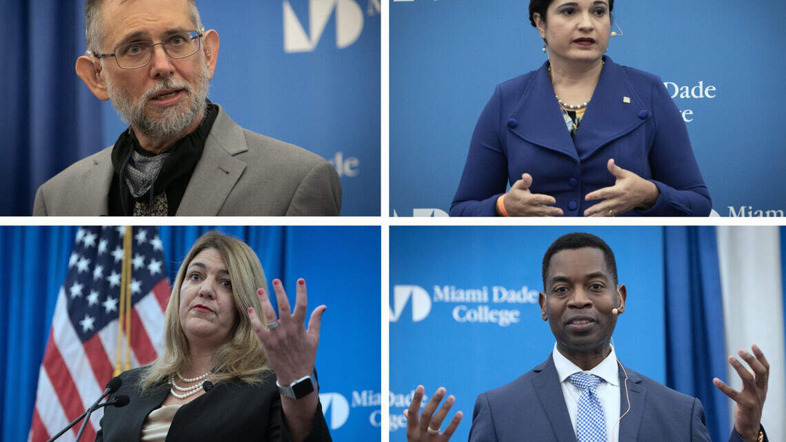 One of these four candidates may be named president of Miami Dade College on Tuesday