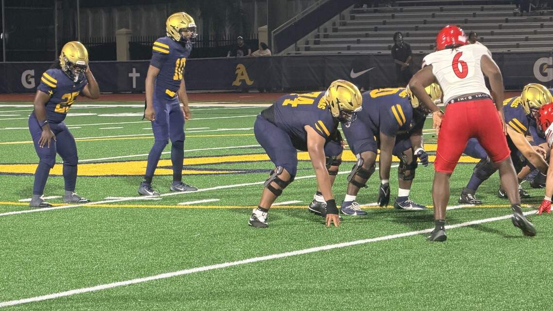 Top-ranked Aquinas cruises to a 71-20 victory over Monarch
