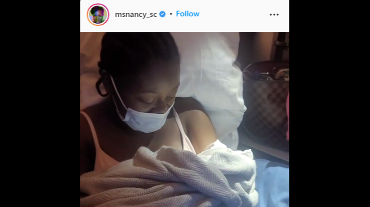 An airline crew and passengers jumped into action when a mother went into labor on an 11-hour flight from Ghana.