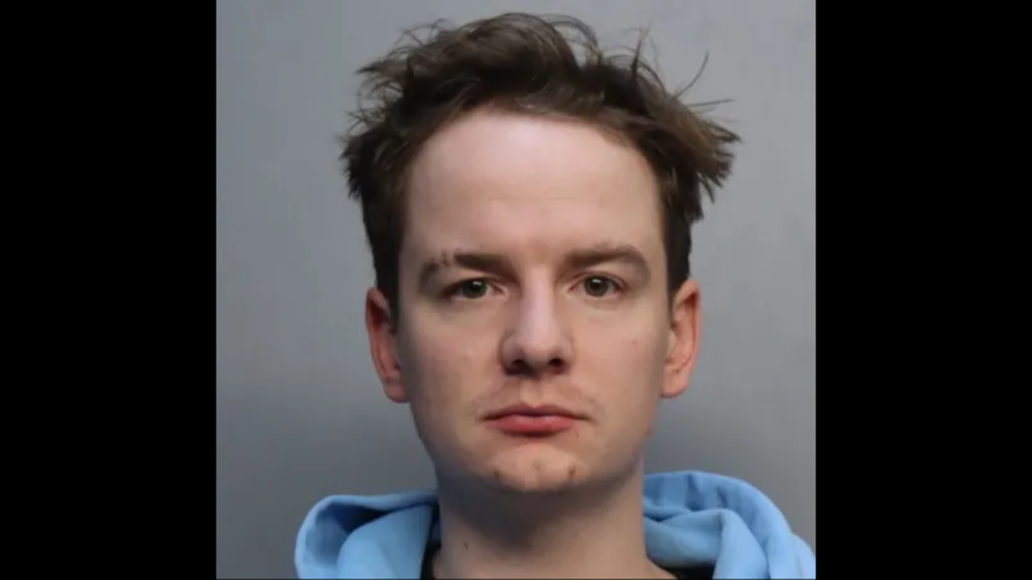 Brendon Paul, 25, is facing drug charges after his arrest at Miami Opa-Locka Executive Airport.