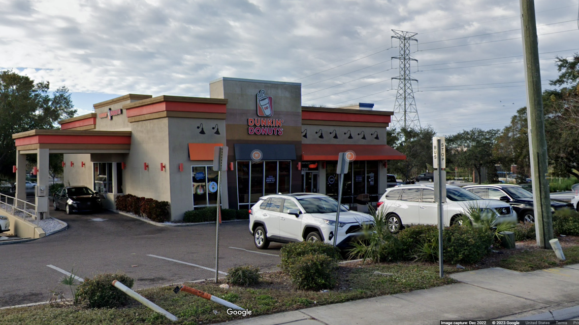 A Dunkin’ customer in Florida was shot twice after he got into an argument with an employee while ordering ice cream, according to the Clearwater Police Department.
