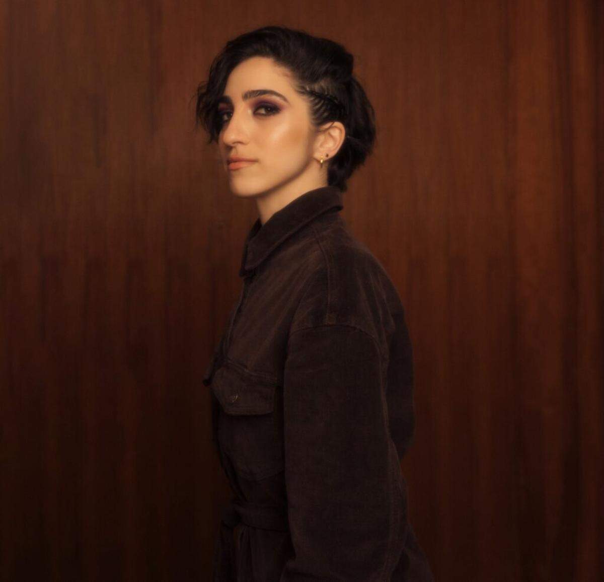 Multi-percussionist and singer Emily Estefan, a true daughter of Miami’s eclectic music scene, performs with her band on Sunday.