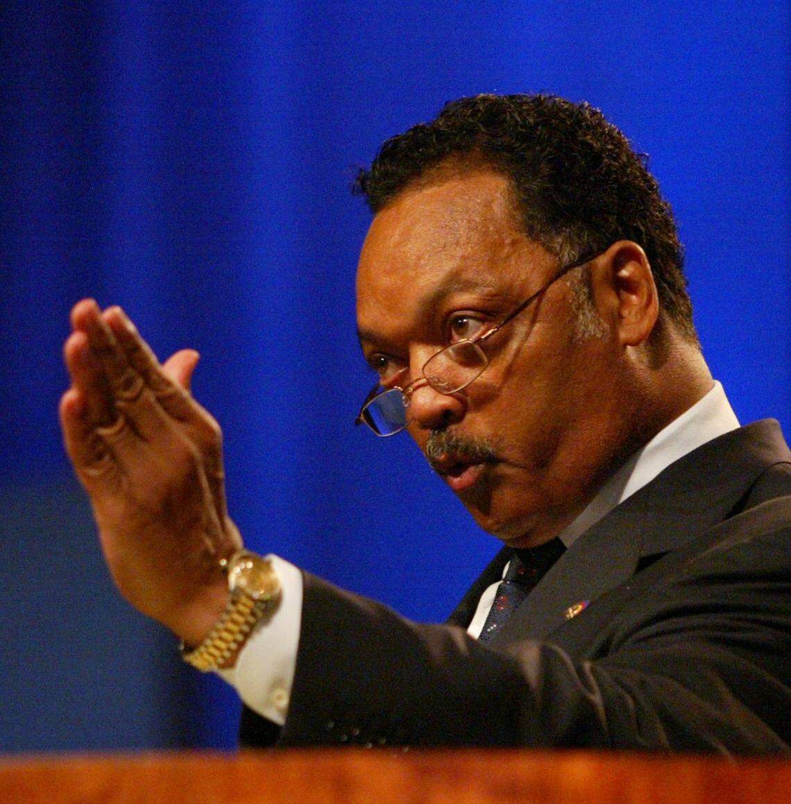 At the NAACP convention in Miami Beach in 2003.