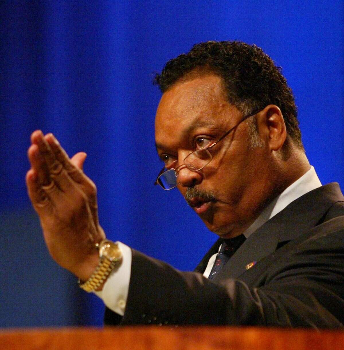 At the NAACP convention in Miami Beach in 2003.