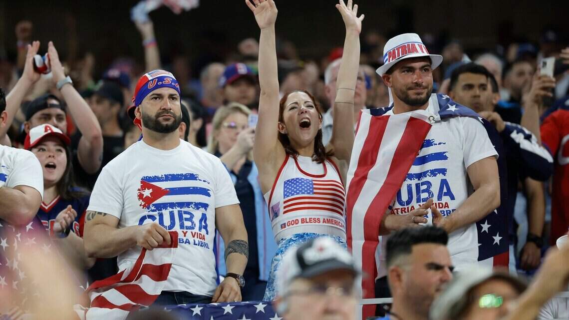 ‘This is a trap’: Protesters slam Cuban national team as the World Baseball Classic begins