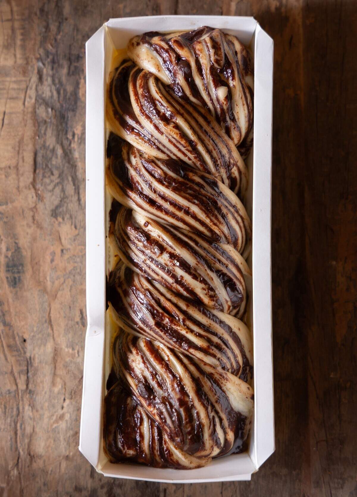 The famous chocolate babka at Bakey — which, the team admits, often sells out because it’s so popular.