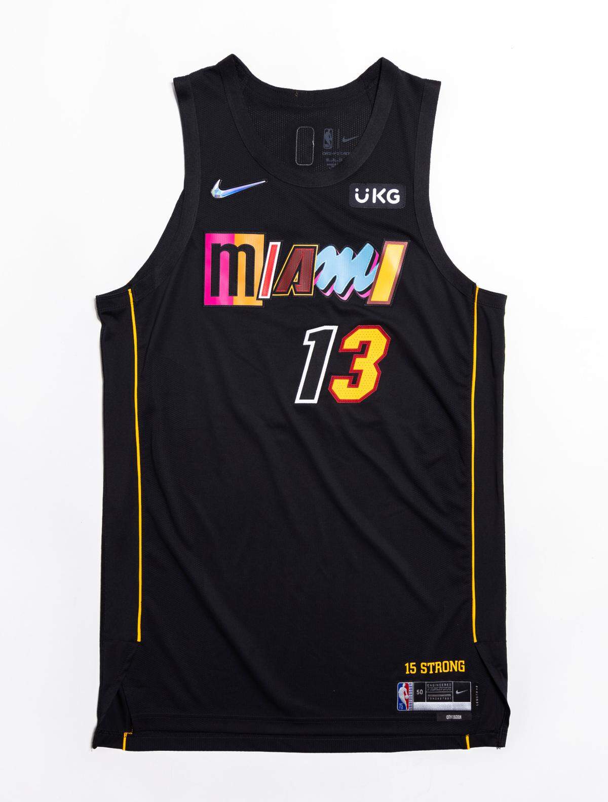 The Miami Heat unveiled its Miami Mashup City Edition uniform on Monday, Nov. 1, 2021.