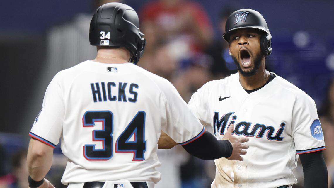 Liam Hicks’ improved swing helped Marlins even series vs. Reds. Here’s what he did