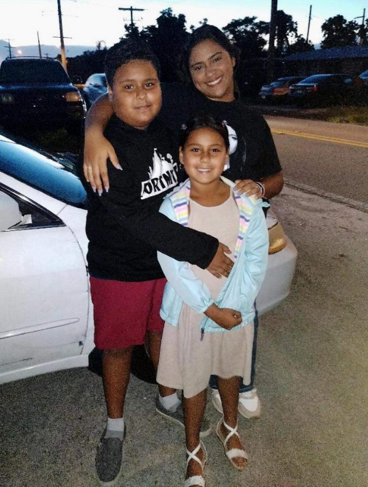 Life in a completely new world has been difficult for (top to bottom) Keyrin, Ronald and Peyton since the Antunez family made the trek from Honduras to Florida.