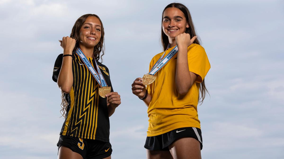 Lily Sargent-Burns and Jillian Miliffe of American Heritage are Broward County Class 7A-5A Girls Soccer Co-Players of the Year.