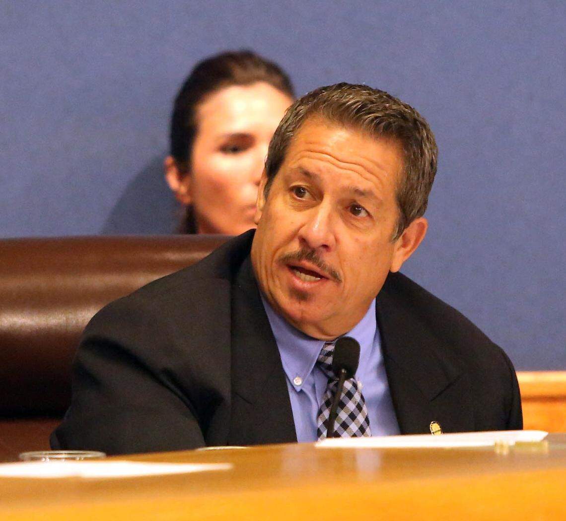 Miami-Dade Commissioner Jose “Pepe” Diaz ran for his fifth term representing District 12, a region anchored by the city of Doral. He and four other incumbents easily won reelection Tuesday night. Diaz had the narrowest margin of victory, and still doubled his nearest rival’s vote total.