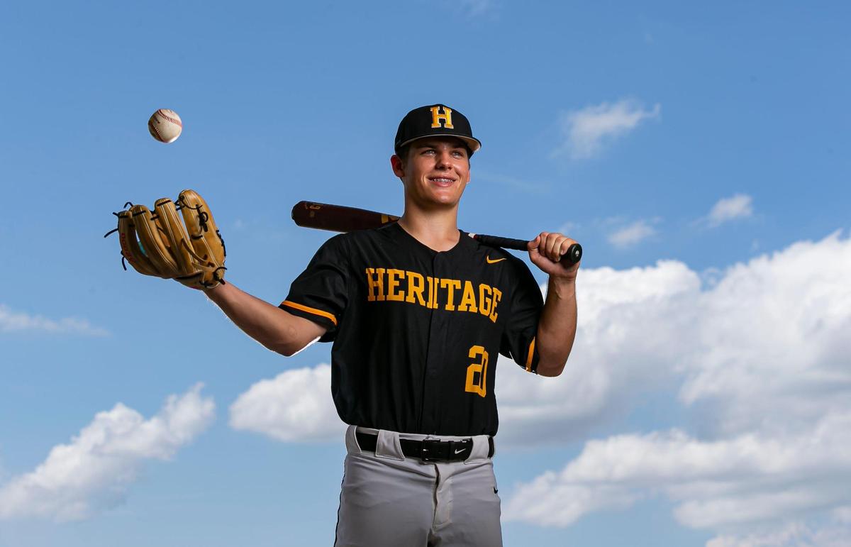 Broward Baseball Player of the Year Erik Blair, from American Heritage, is photographed at Brian Piccolo Park in Cooper City, Florida on Thursday, May 19, 2022.