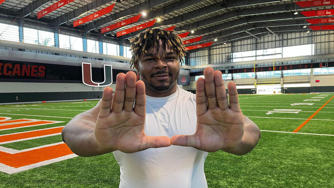 They beat the Canes, then joined them. New Miami DTs (one lifted 705 lbs) meet media 