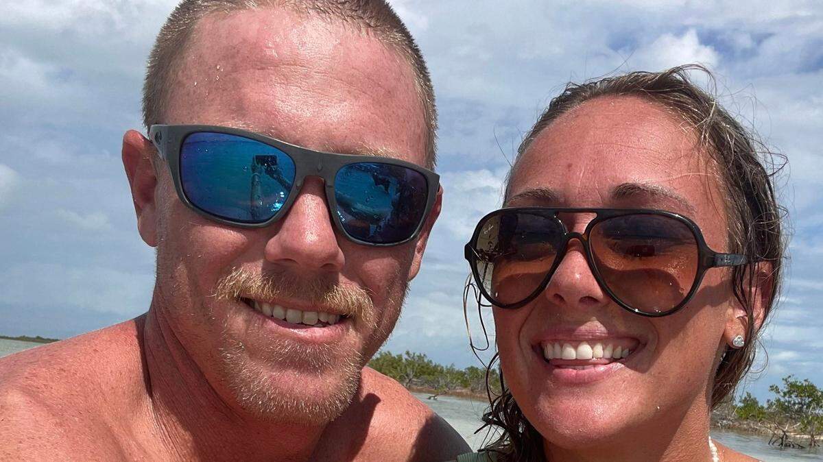 Tyler Nulisch and Brittany Holbrook are shown in a photograph Holbrook posted to her Facebook page in January 2023. On Feb. 24, 2025, Holbrook was convicted of shooting Nulisch to death in their Florida Keys home.