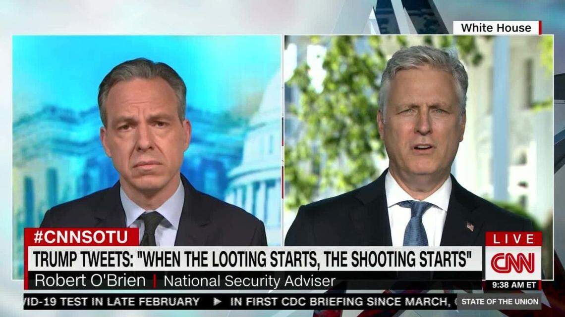 National Security Adviser Robert O’Brien denied system racism in policing blaming a “few bad apples,” instead.