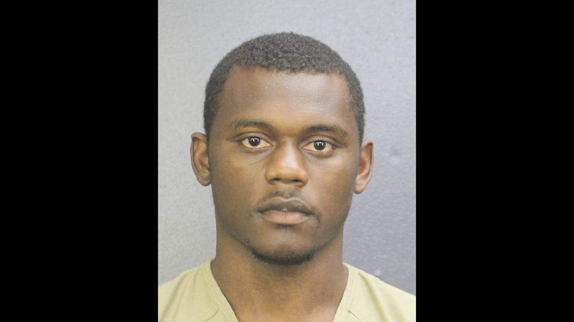 New York Giants player Deandre Baker, pictured, and Seattle Seahawks player Quinton Dunbar turned themselves into the Broward County Jail after Miramar police sought their arrest on robbery charges.&nbsp;