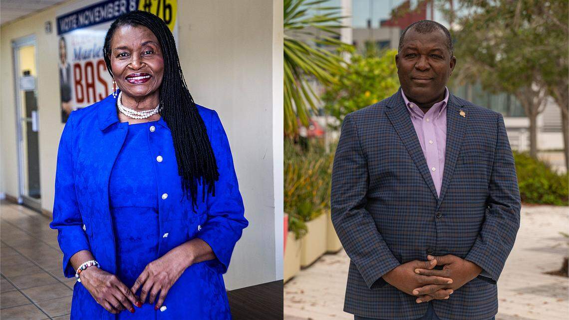 Marleine Bastien, director of the Family Action Network Movement, and Philippe Bien-Aime, mayor of North Miami, were the two candidates in the Nov. 8 runoff for the District 2 seat on the Miami-Dade County Commission, currently held by the term-limited Jean Monestime.