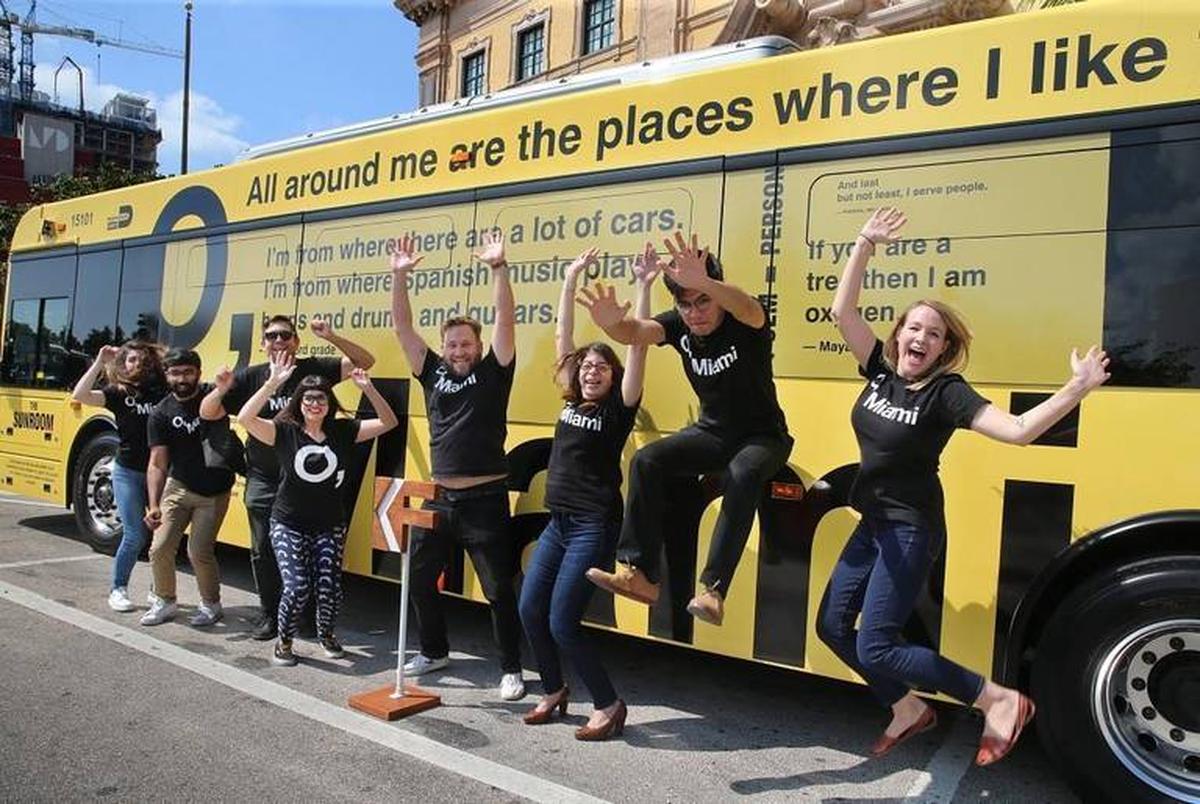 Remember that time O, Miami put poetry on a bus? They’re going to put it in new places this year.