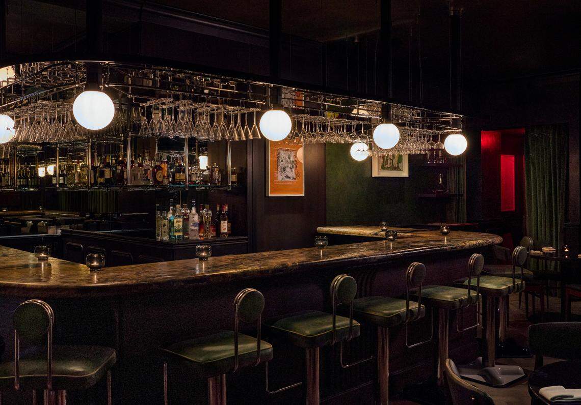 The bar at The Joyce on Espanola Way in Miami Beach.