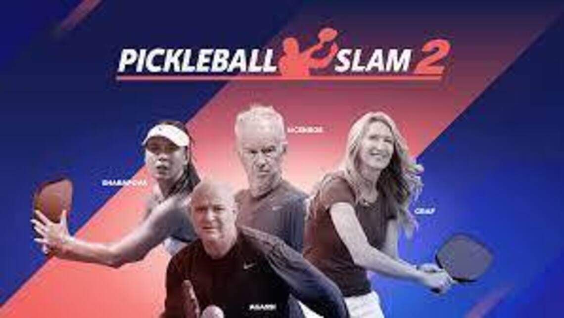Four tennis legends with 42 Grand Slam wins try different sport in Pickleball Slam 2 event on Sunday