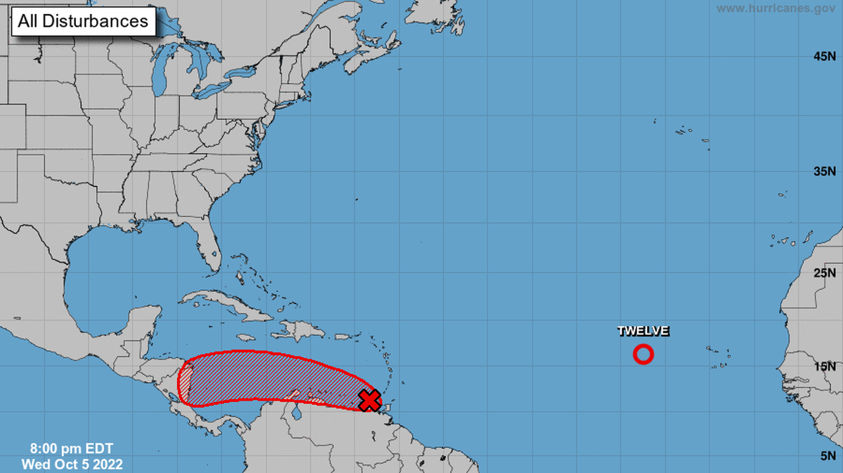 Forecasters are watching two systems in the Atlantic.