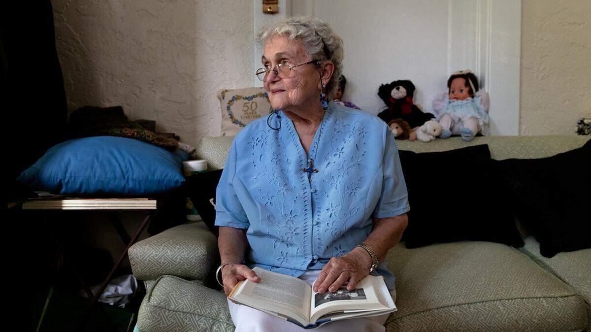 Jean Graetz in 2018 at her home in Montgomery, Ala. She and her husband, Robert, were the targets of bombings in the 1950s for participating in civil rights efforts in Montgomery.