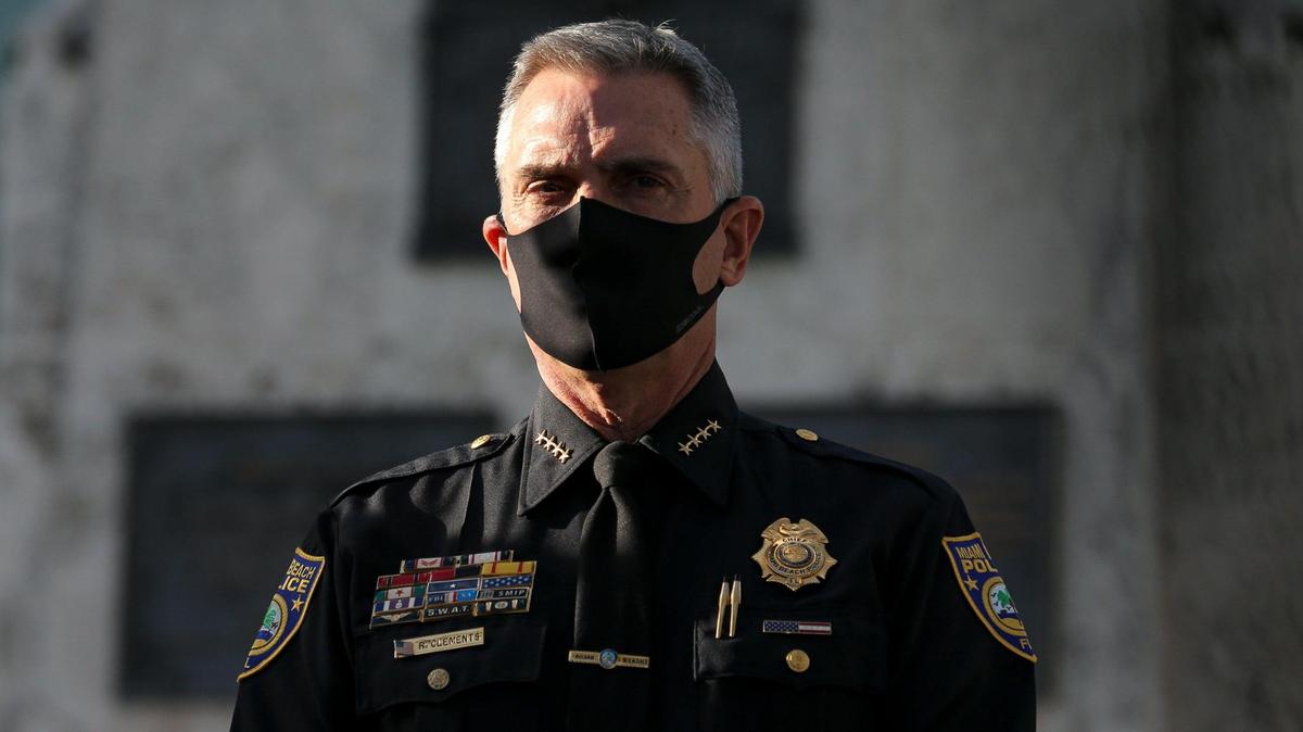 Miami Beach Police Chief Richard Clements suspended four officers and launched an investigation into the violent arrest of man who was recording them.