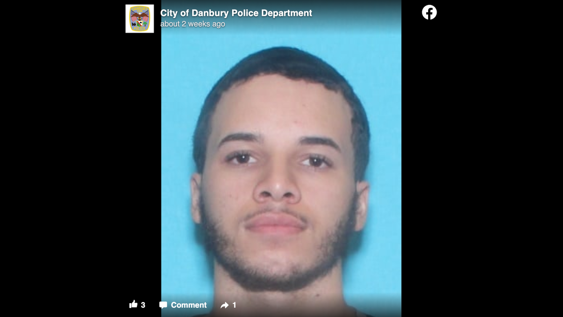 Carlos Reyes, who was reported missing on March 31, is seen in this photo shared by Danbury police in Connecticut.