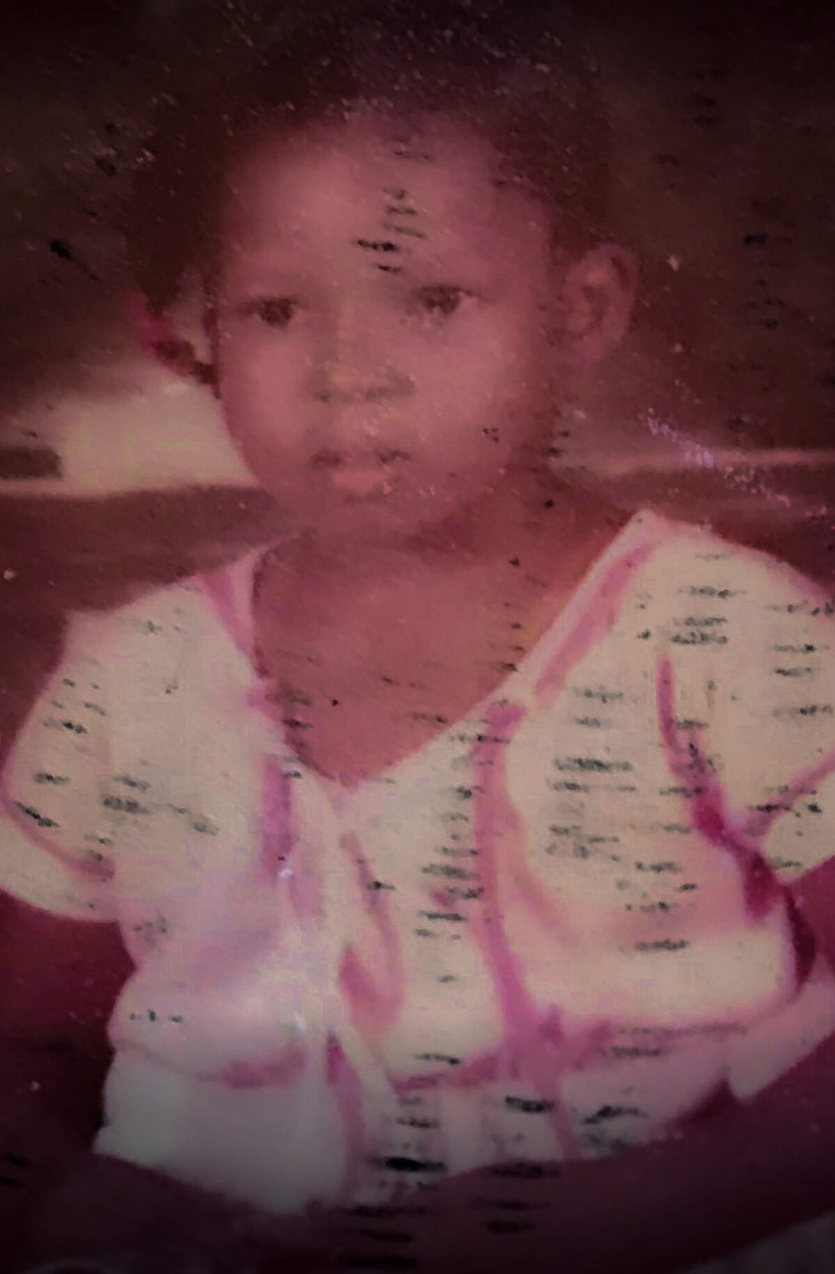 Natacha Delisfort as a kindergarten student in Miami in 1981. She was born in Miami on July 5, 1976.