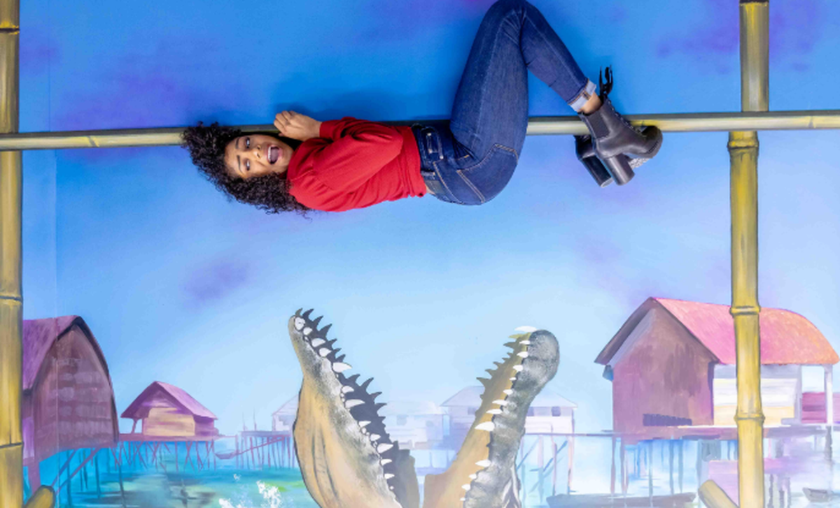 Gator mouth at Museum of Illusions