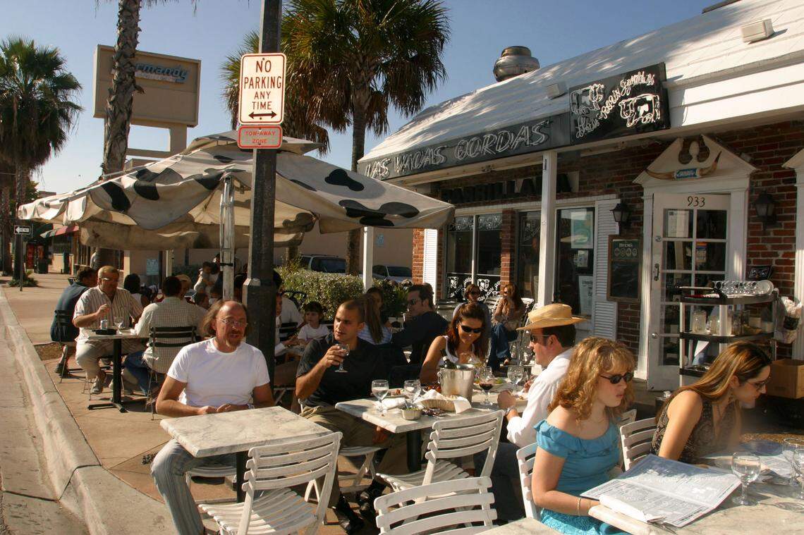 Las Vacas Gordas, one of several Argentine restaurants in the little Argentine area in North Beach, in 2003.