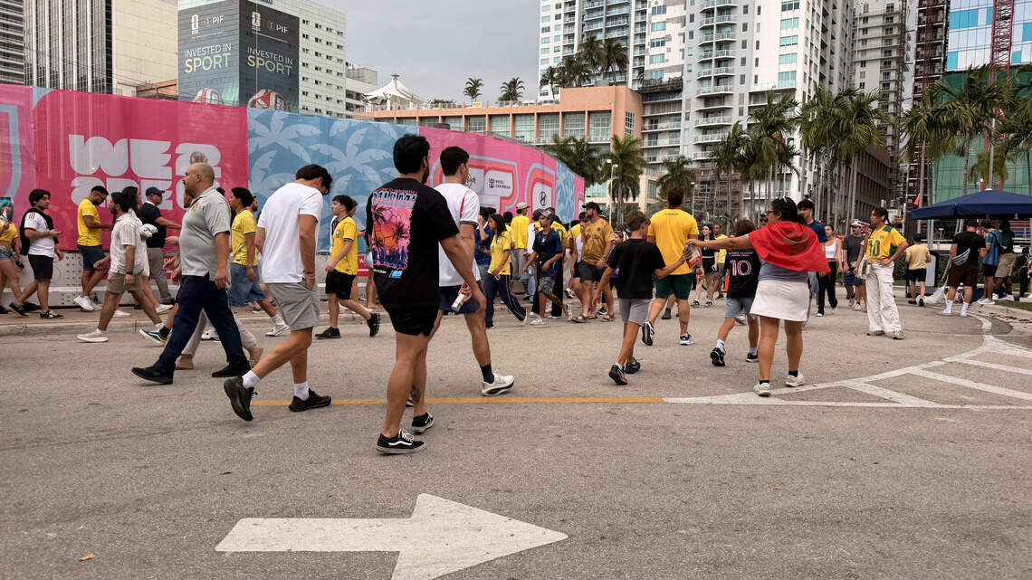 Fans in Miami turned away from ‘at capacity’ Fan Fest during Brazil vs. Scotland