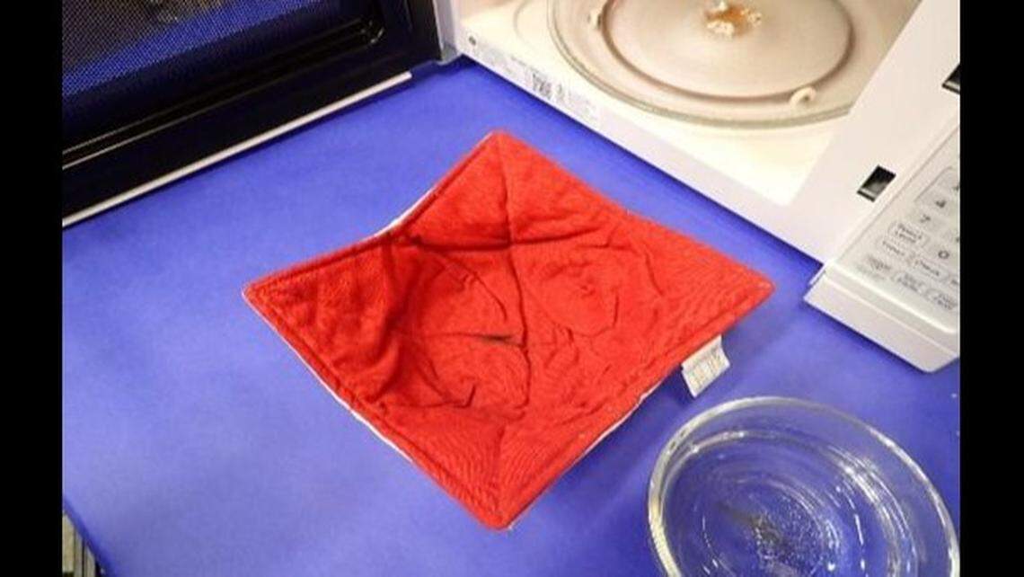One of the 27 kinds of Demdaco microwaveable bowl holders recalled as a fire hazard.