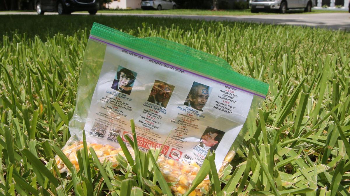 Anti-Semitic fliers were found in the north end of Coral Gables, including Grenada Boulevard, in June.
