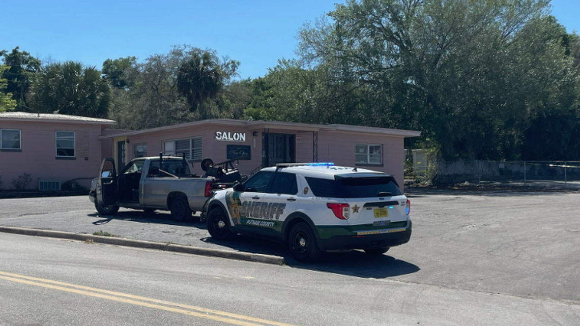 A traffic stop escalated into a toxic materials scare when a device exploded in the pickup truck, covering a deputy with powder, according to Florida investigators.