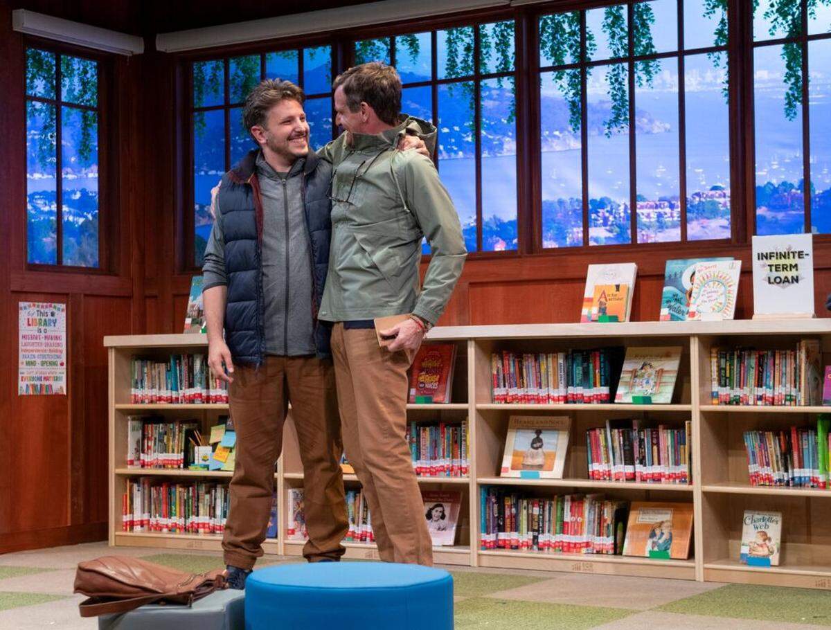 Ryan Didato and Mark H. Dold get chummy in GableStage’s production of “Eureka Day.”