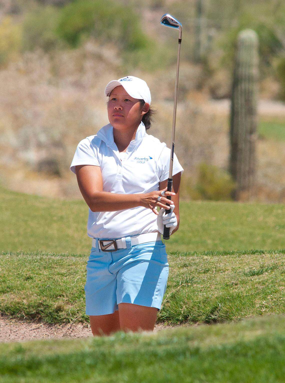 Nova Southeastern women’s golfer Sandra Changkija won the individual national champion. Photo credit should go to: Tim Koors