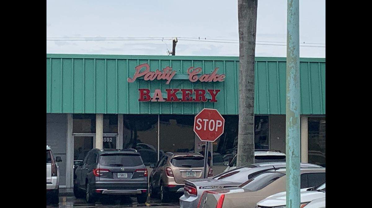 The “Stop” sign isn’t for Party Cake Bakery, although it did fare poorly on its June 2 inspection.