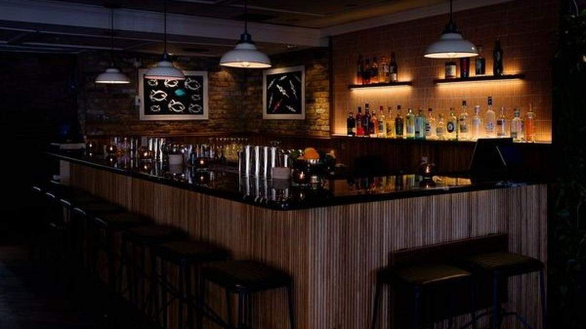 The new bar at the atmospheric Fluke, a crudo and cocktail bar in the former Macchialina space.