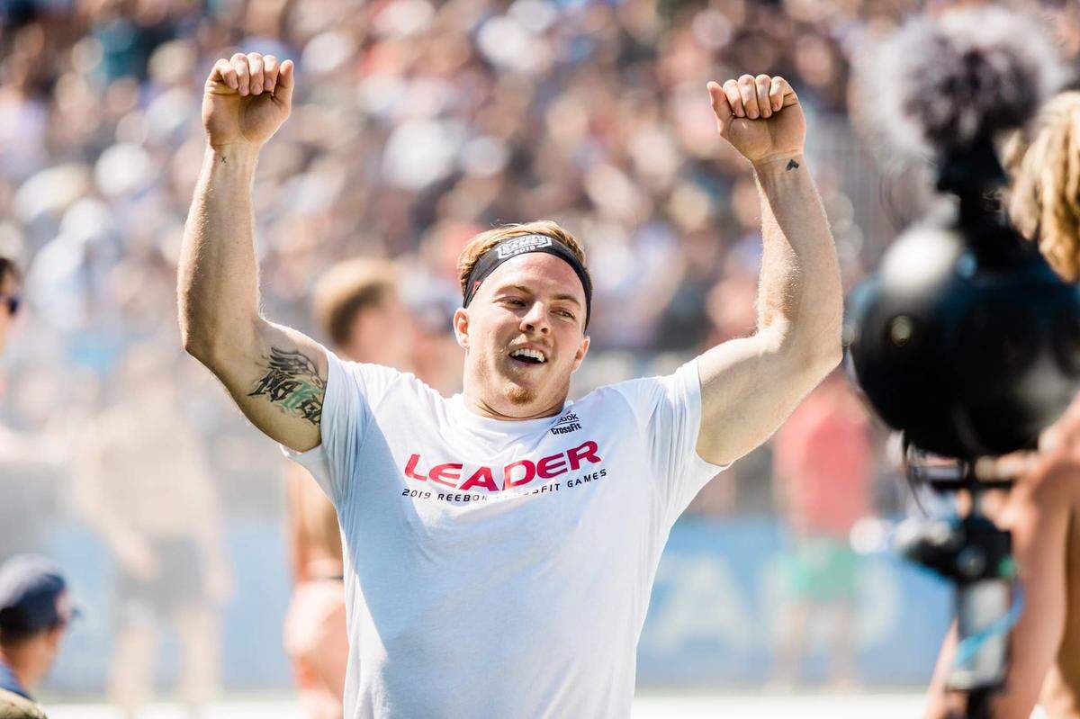 Noah Ohlsen wore the leader jersey for most of the 2019 CrossFit Games weekend in Madison, Wisconsin.