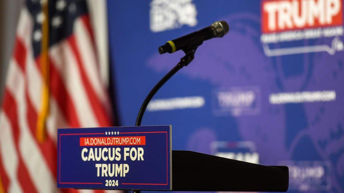 The Iowa caucuses are Jan. 15.