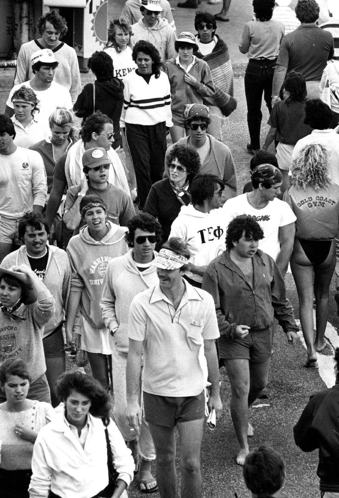 Fort Lauderdale Strip during spring break in 1983.