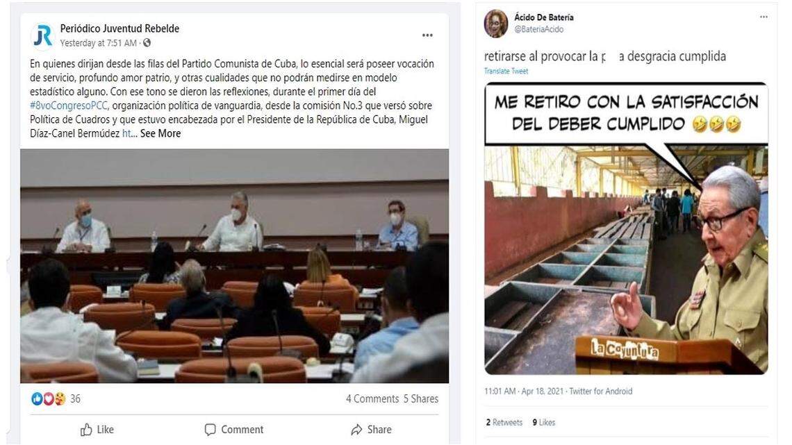 Cuba’s Communist Party meet-up is closed door. Online, Cubans still have plenty to say