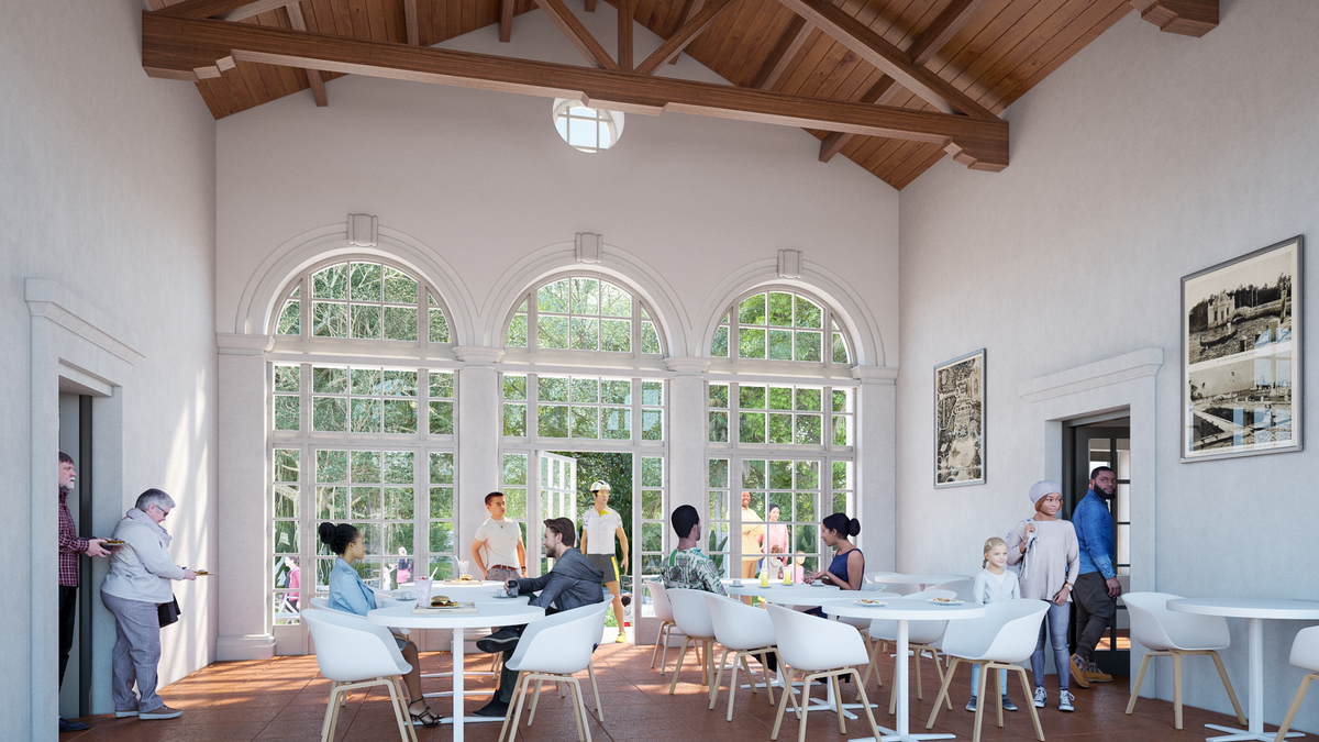 A cafe serving healthy snacks will occupy a vaulted room in the former superintendent’s residence at Vizcaya Village, which sits across South Miami Avenue from the main portion of the Vizcaya Museum & Gardens. The village’s 10 historic buildings will be restored and opened to the public as part of a multimillion-dollar renovation and expansion.