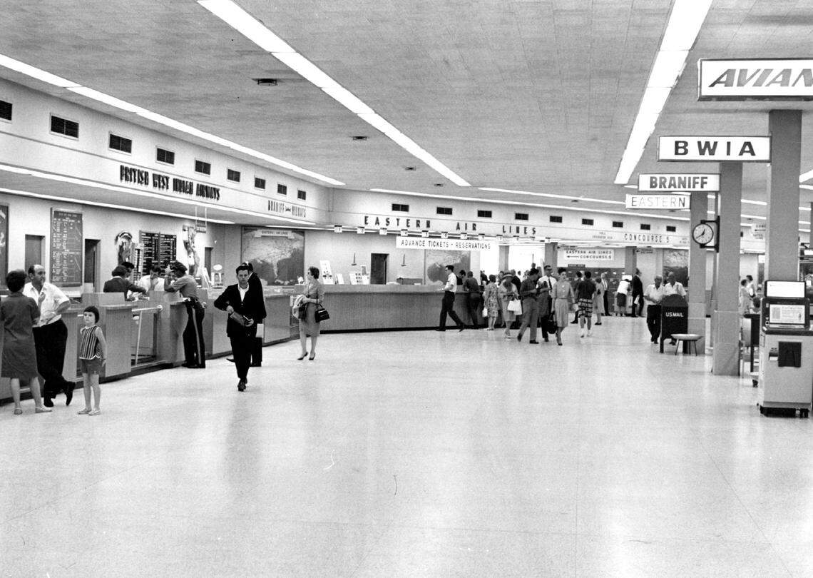 A terminal a Miami International Airport in 1965.