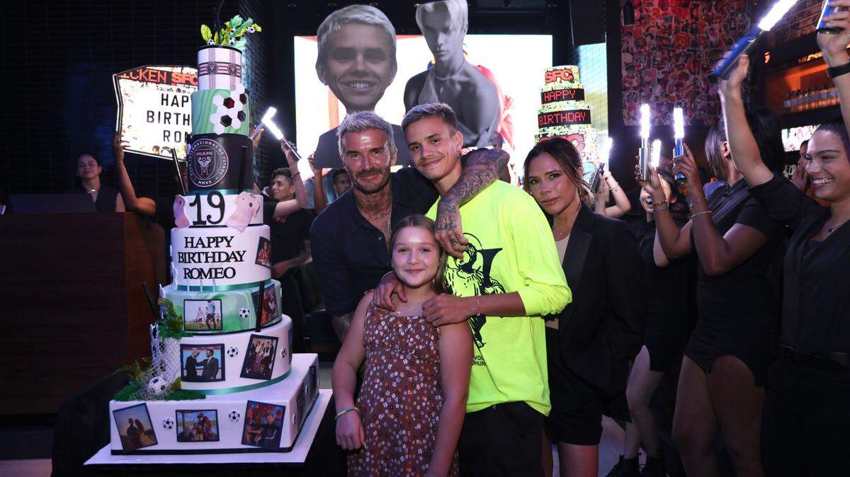 David & Victoria Beckham celebrate son Romeo’s 19th birthday at David Grutman’s Sushi Fly Chicken in Miami Beach - Wednesday, September 1, 2021