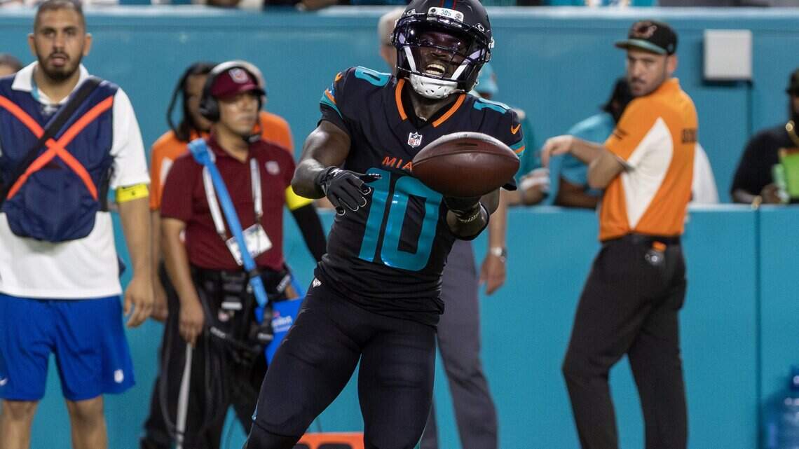 Dolphins’ Tyreek Hill denies wife’s physical abuse allegations, court records show
